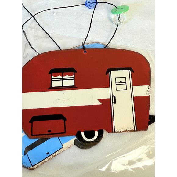 NWT Sunset Vista Designs Multicolor Metal Camper Trailer Modern Wind Chime New - Picture 6 of 6